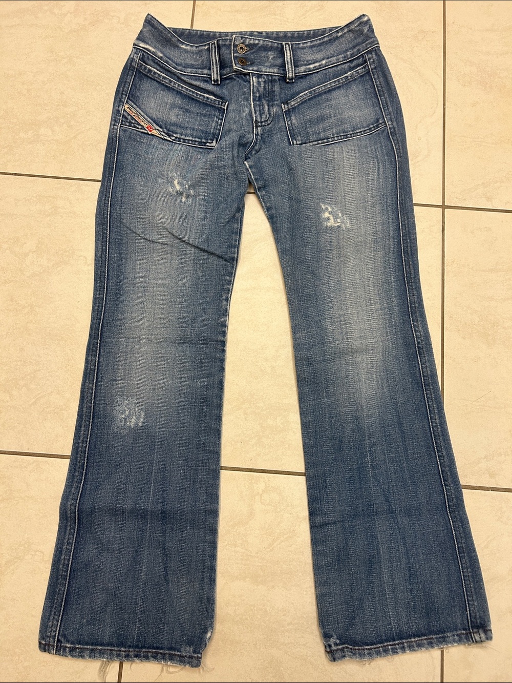 Diesel Vintage Y2K  D Hush Low Rise Boot Cut Jeans